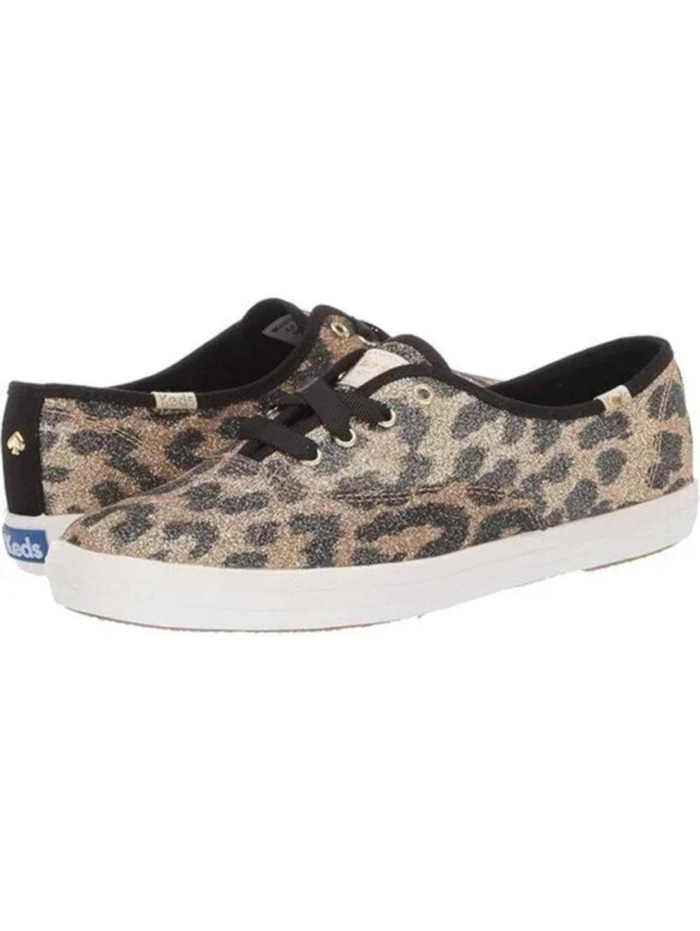 Keds for Kate Spade Women's Champion KS Glitter Leopard Sneakers